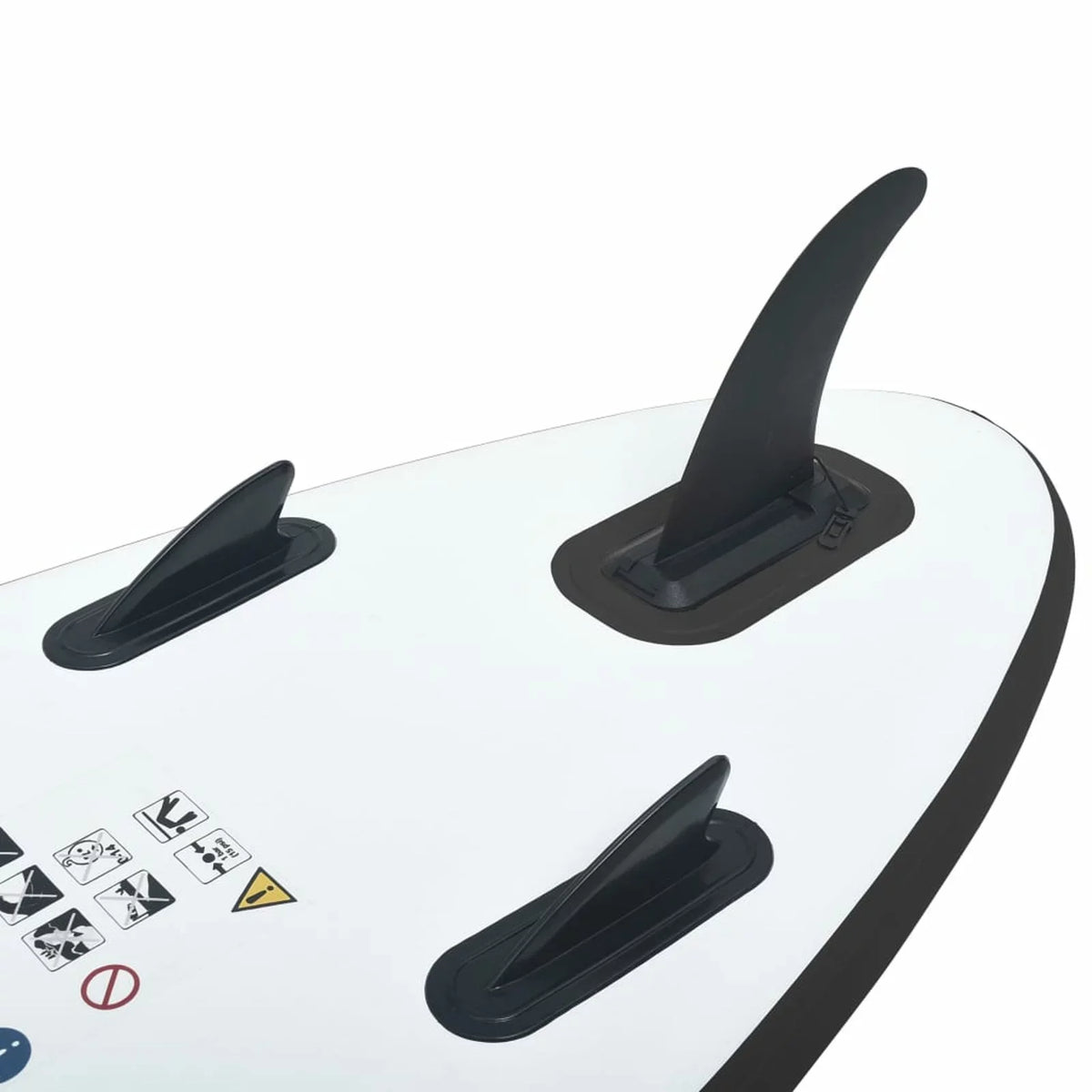 and ametoys Inflatable Board Paddle Set White Black