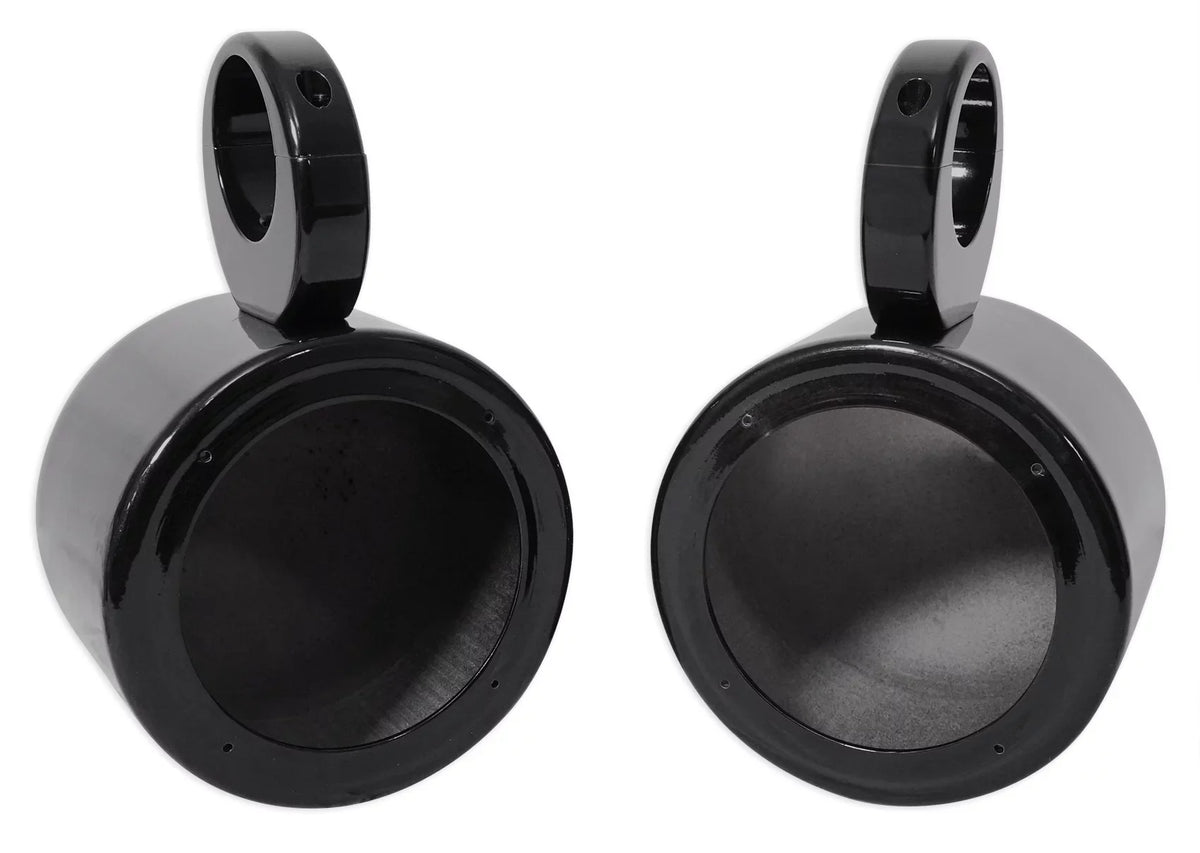 Mount Surface Rockville 5.25" Speaker 2) Black Swivel 360° Aluminum MAC525B Pods