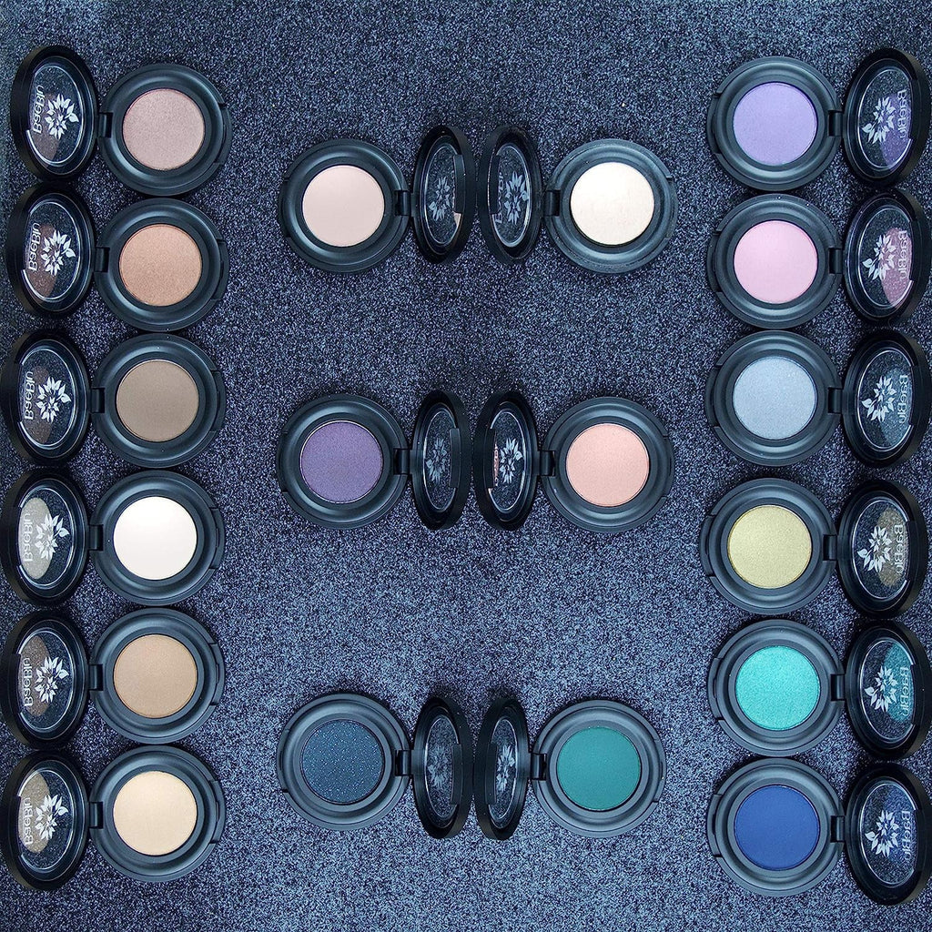 Ice Pressed Powder, Smooth Eyeshadow Velvety Peach USA, Natural BaeBlu Finely 100% Organic in Made Hypoallergenic