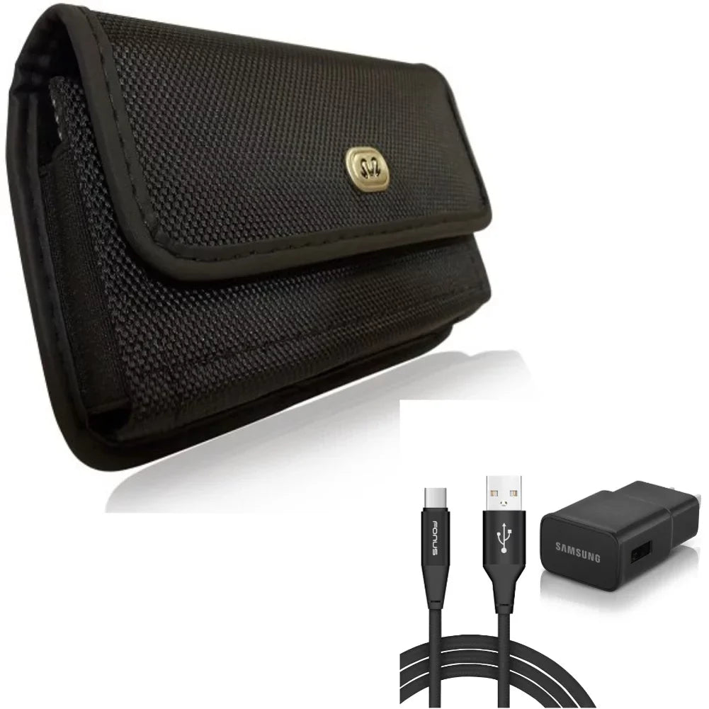 USB Case for 10 Home Charger 6ft Fast Belt ZTE Pro Cable Rugged w Clip Holster Axon Type-C