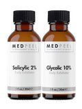'- Beta 10% Set 1oz Alpha 2% Daily Glycolic Salicylic Exfoliator MedPeel 1oz,