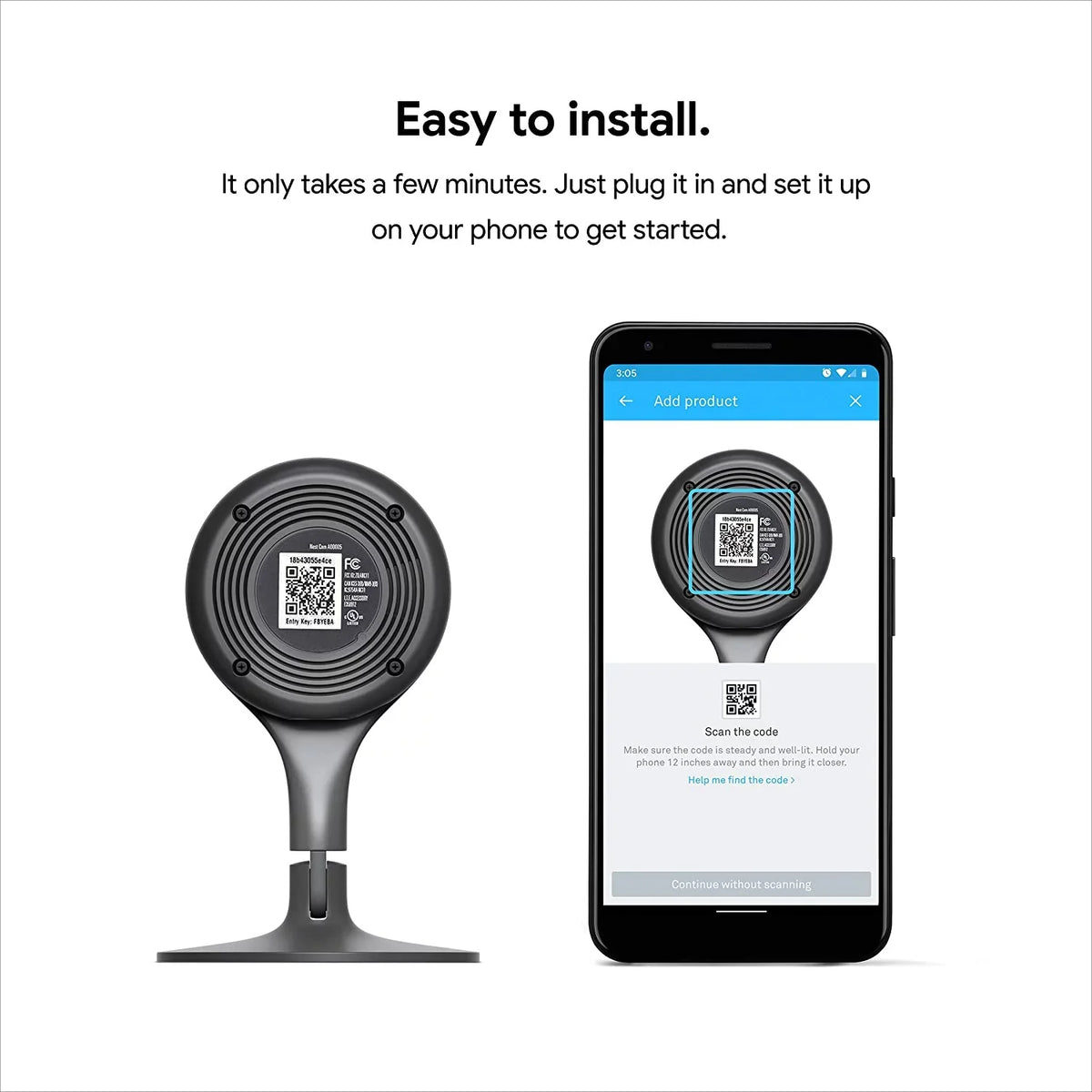 Phone for Nest Control 24/7 Security Your and Google - Surveillance Camera Alerts Home Live Get Indoor with - Mobile Wired Video Night with Indoor and Cam Vision Camera -