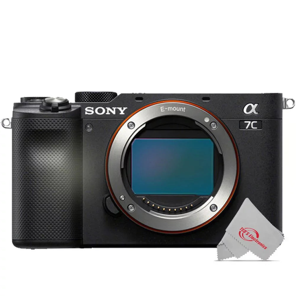 Alpha 24.2MP Camera Digital a7C Black ZA Lens Built-In with OSS Mirrorless Wi-Fi Sony FE 24-70mm T* f/4