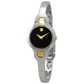 Dial Black Watch 0606948 Quartz Movado Ladies Kara