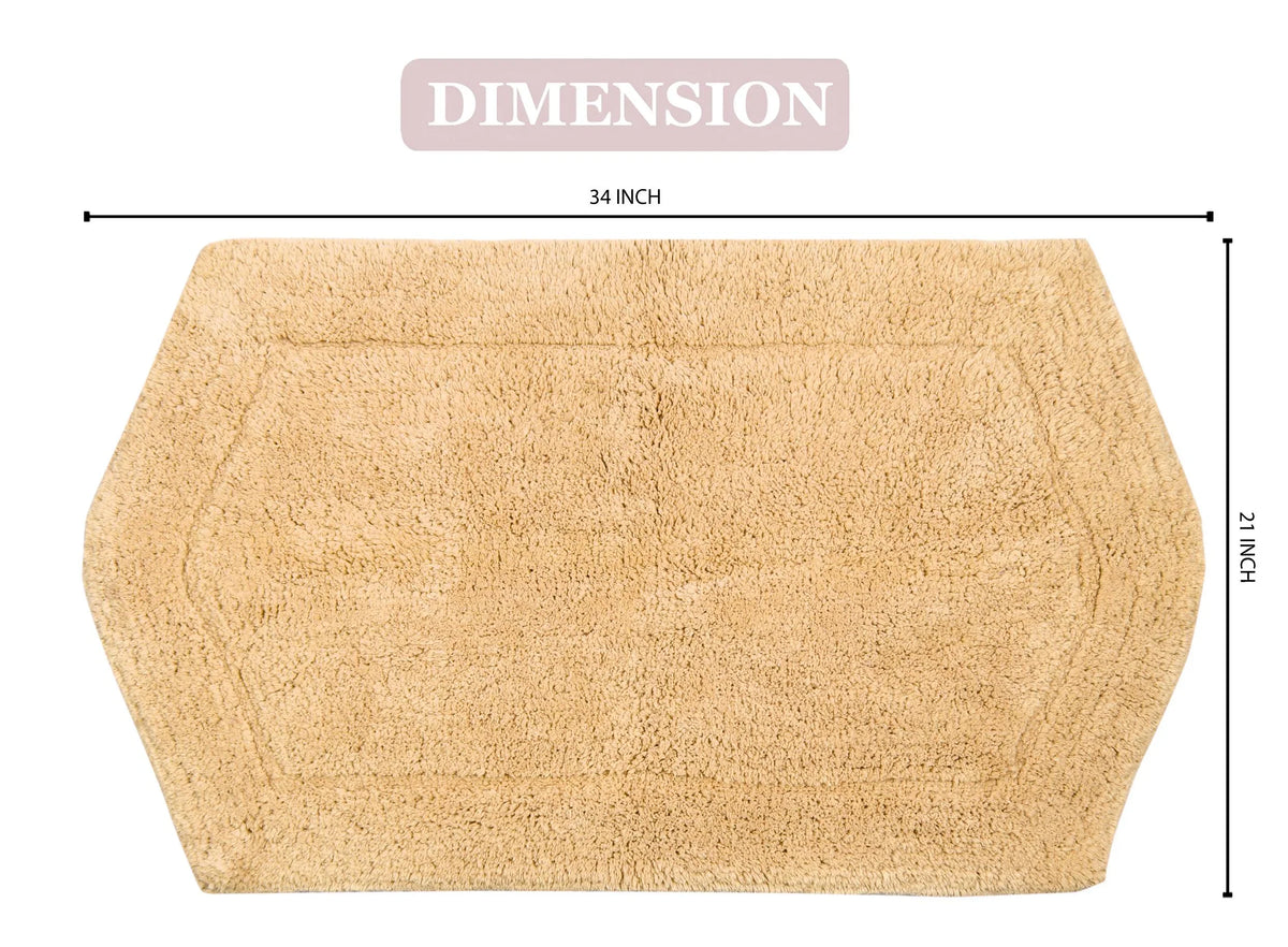 Bath Cotton and Weavers 34" rugs Home Soft x Wash Bathroom Non-Slip Tufted bath Machine Rugs, for Dry, Absorbent Bath Waterford Floor, Rug, Rectangle, Collection Yellow 100% Rug Carpet, 21" Bath