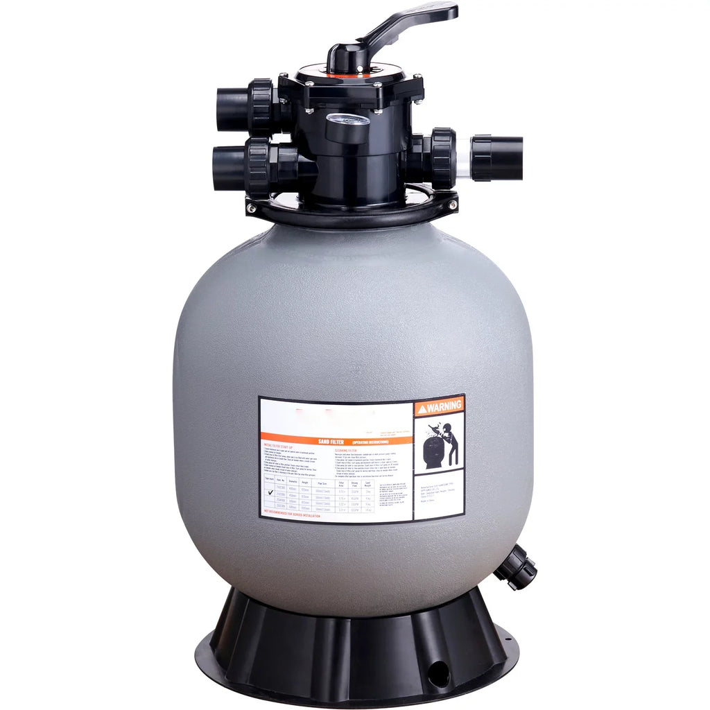 with Sand Filter Pool Valve BENTISM 7-Way Filter 19" Above Inground Sand Swimming