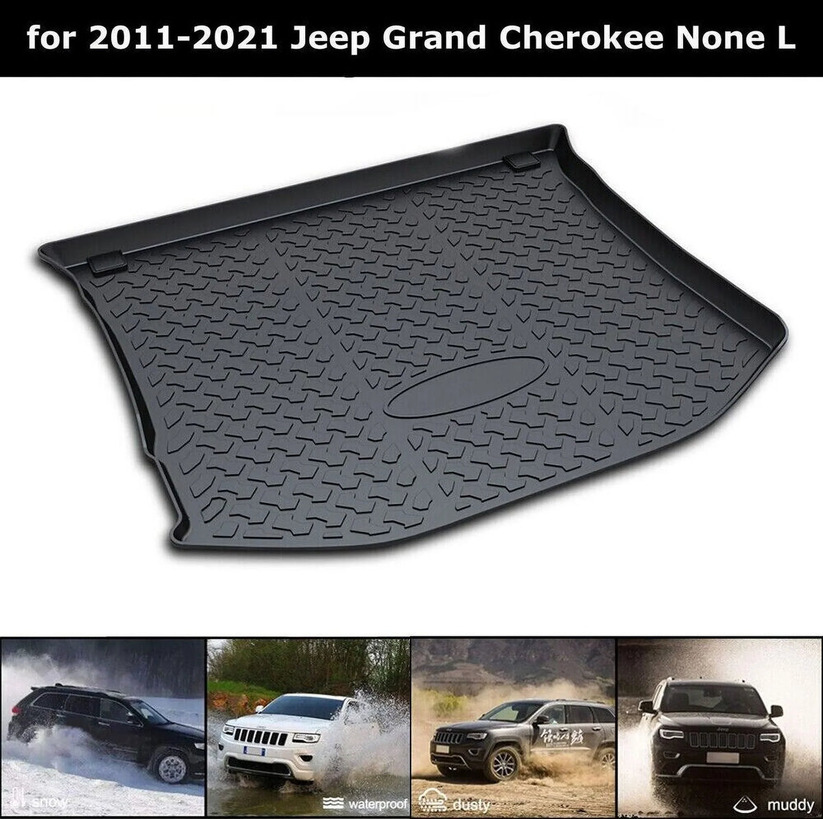 Liner Mats Rear to Cargo Jeep TPO 2011-2021 Trunk Cherokee for Clean Easy Grand