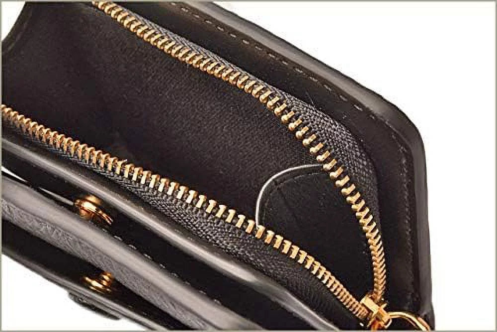 Marc Mini City Empire Leather Women's Black M0014215 Wallet Compact Jacobs Leather