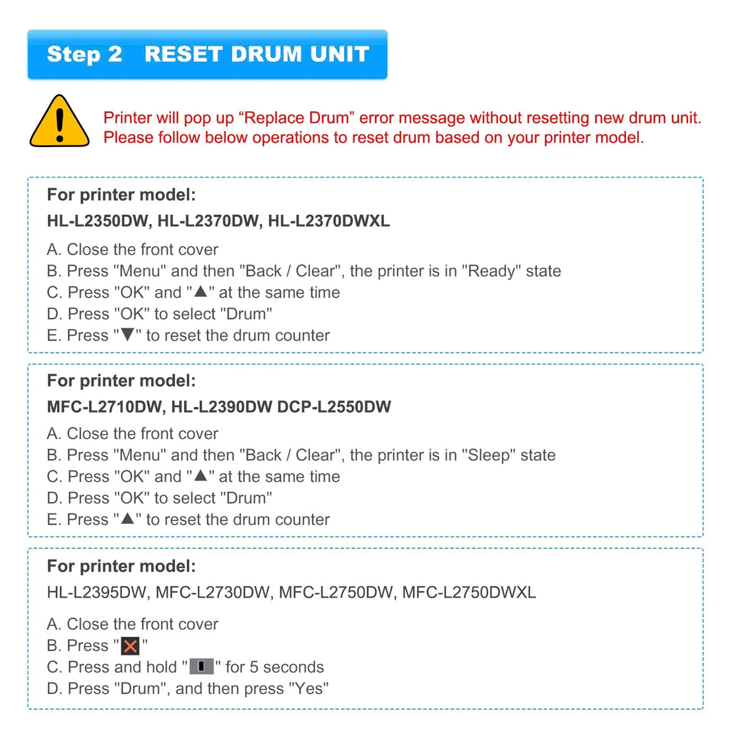 Unit TN760 DCP-L2550DW Printer Unit Set Toner Yield (4x Cartridge and 1x Toner, DR730 High HL-L2350DW Drum DR730 MFC-L2710DW Drum ) MFC-L2690DW Brother for TN760 Compatible