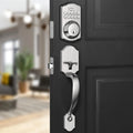 Front Keyless with Sets, Electronic Handle Lock, Entry Entry, Keypad Anti-Peeking Password, Handle, Smart Oil-Rubbed Door Bronze RE001 Door GOURE Lock, Lock Auto Deadbolt, Keyed