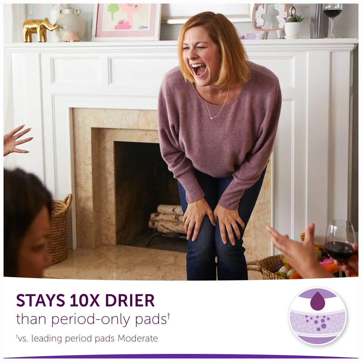 Long, Poise Maximum 42 Ct Absorbency, Women, Pads Incontinence for