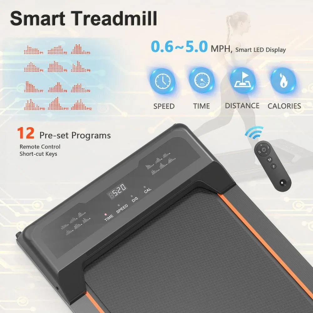 LED Walking Home 2.5HP Control Portable Remote 265LBS Under Office, for Pad and Display Desk Treadmill and Treadmill,