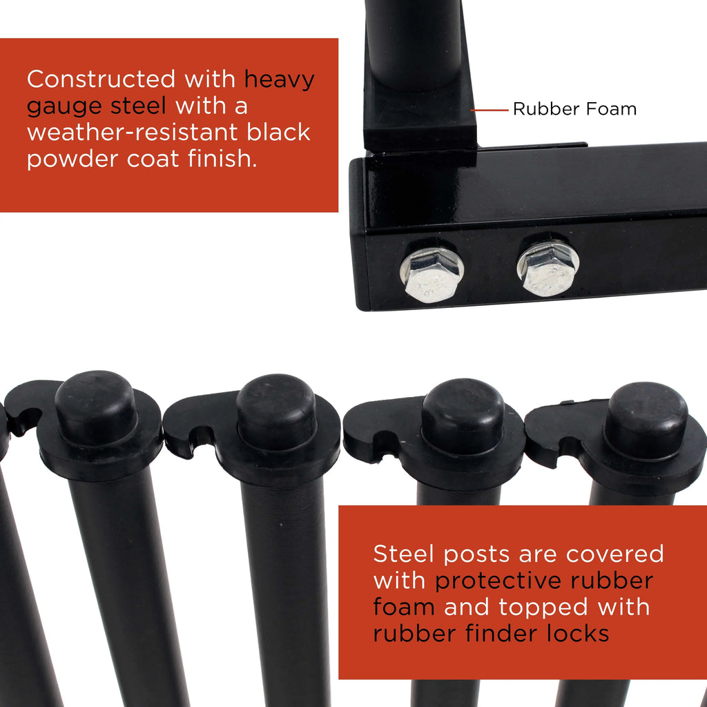 Windshield Protection Locks 9 TCP Slot Management Truck Replacement Window Glass Auto Rack Cargo Mast Holder - 9-Lite Pads, Windshield Bed Global Mobile Rubber Safety Rack - - Foam