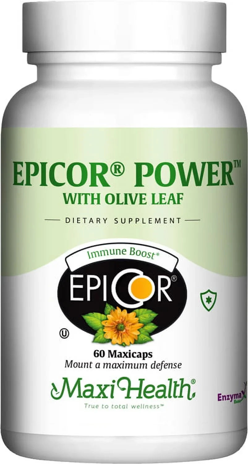 EpiCor Leaf Kosher - Immune Health with Olive Power MaxiCaps Maxi 60