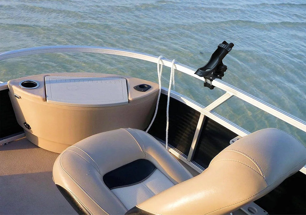 Adjustable Boat / Rod Pontoon Holder Holder Square/Rail Lock Power With Mount Rod BroCraft