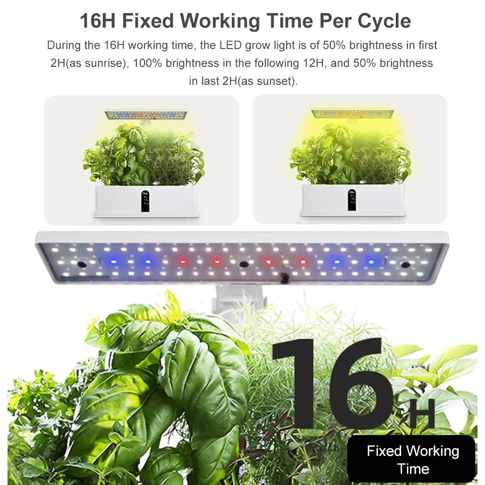 Smart – for Home, Indoor and Kit Timing LED Perfect Garden Height and Office, Adjustable Kitchen with Pinnaco Hydroponic