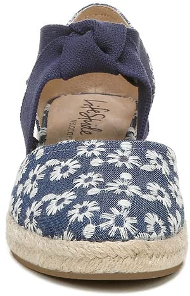 Flip Sandals LifeStride 8.5 W Blue/White Kascade Women's & Size Flops