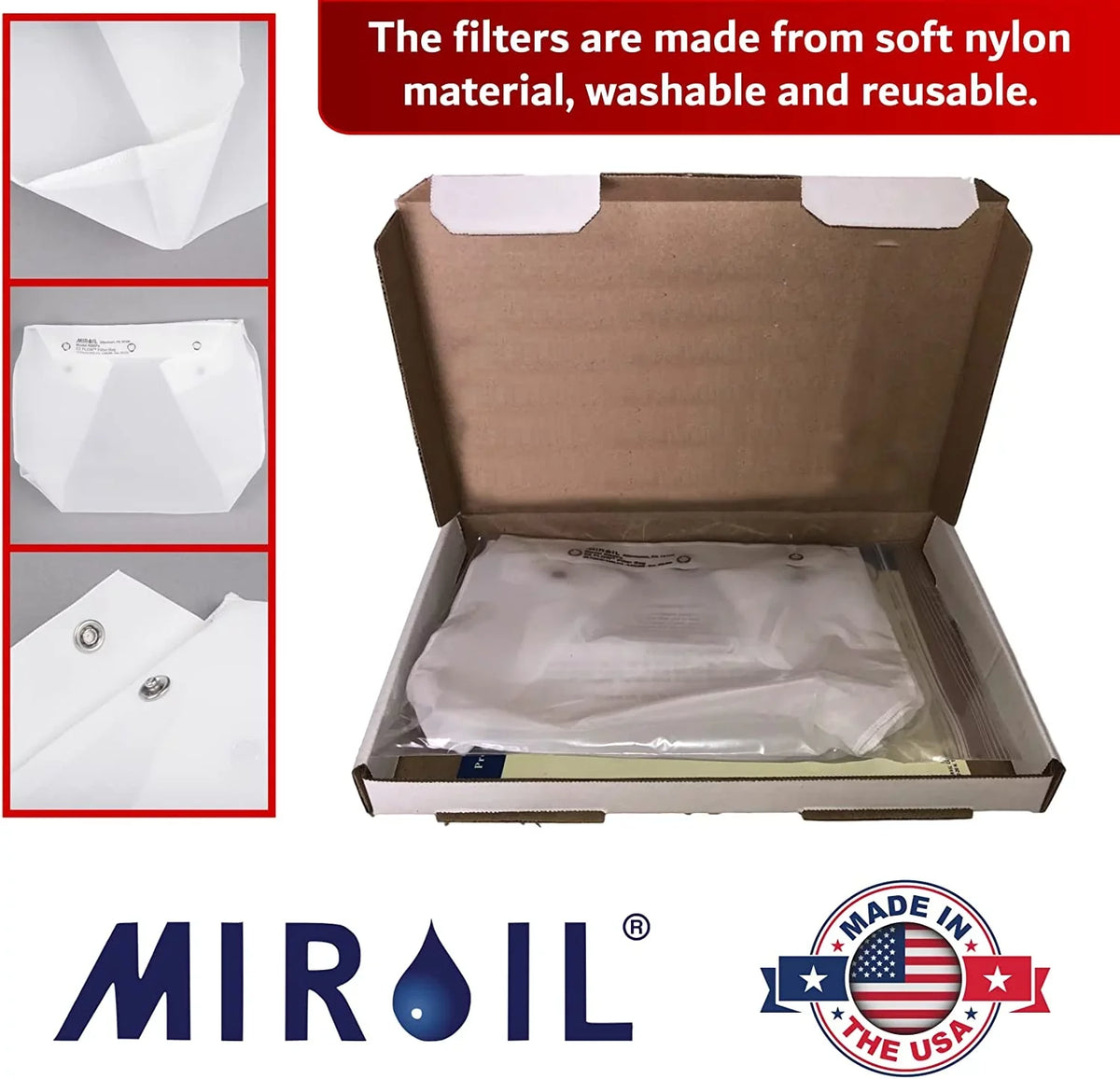 Filter Snap Bag" Miroil Flow On" EZ RB6PS/12852