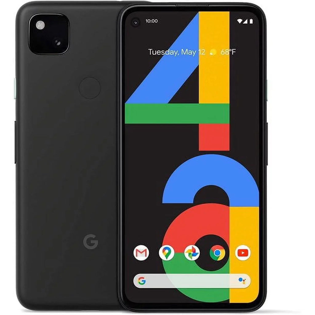 (Used) Unlocked 128GB Storage Just Google Smartphone, Cellular Black Pixel - & 4a