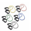 (Set) Yellow, w/ Black - Cando Exercise 48in. Resistance Fitness Handles - 5 Band Tubing Included Cords