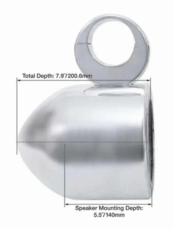 Mount Surface Rockville 5.25" Speaker 2) Black Swivel 360° Aluminum MAC525B Pods