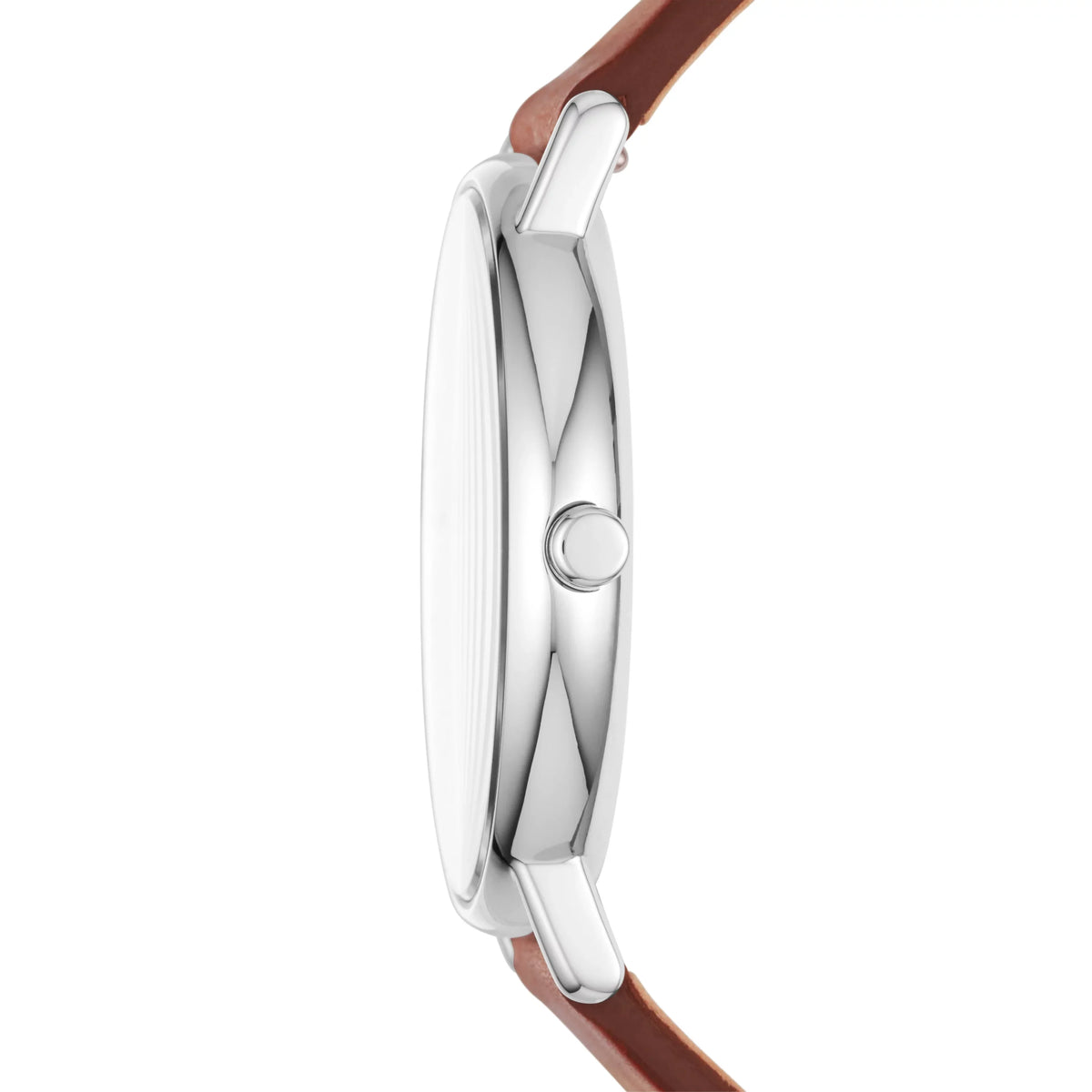 Dial Blue Leather SKW6355 Men's Signature Watch Brown Skagen