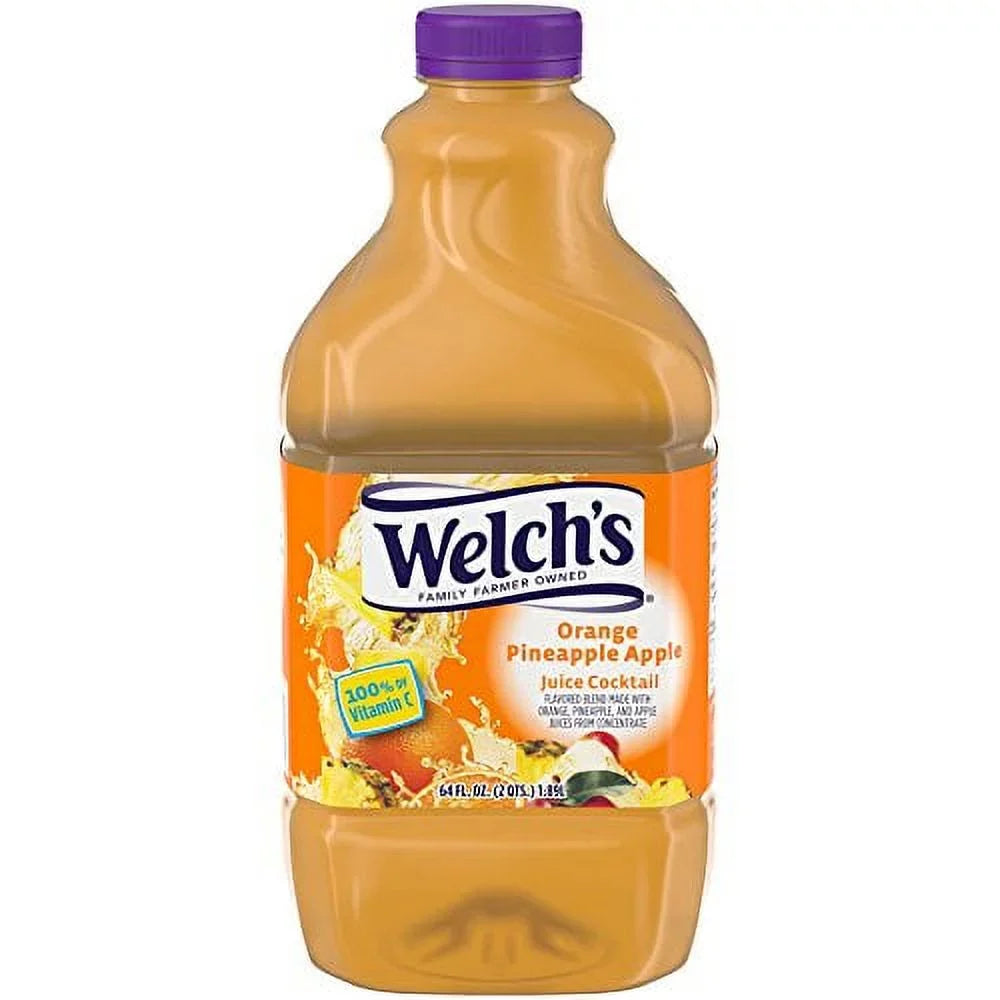 Welch 4) (Pack Fl. Apple Cocktail of 64 Oz. Orange Pineapple Bottle Juice S®