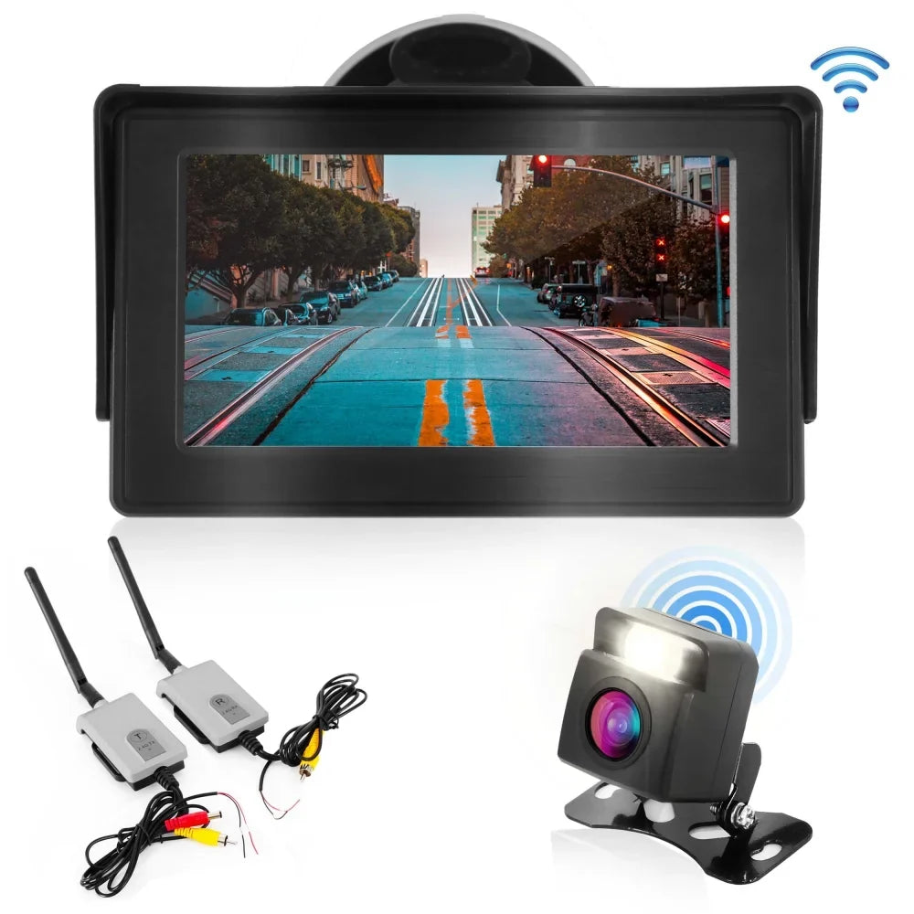 Parking Wireless Safety/Vehicle Pyle Reverse Car Backup Camera Waterproof Monitor Rear System View