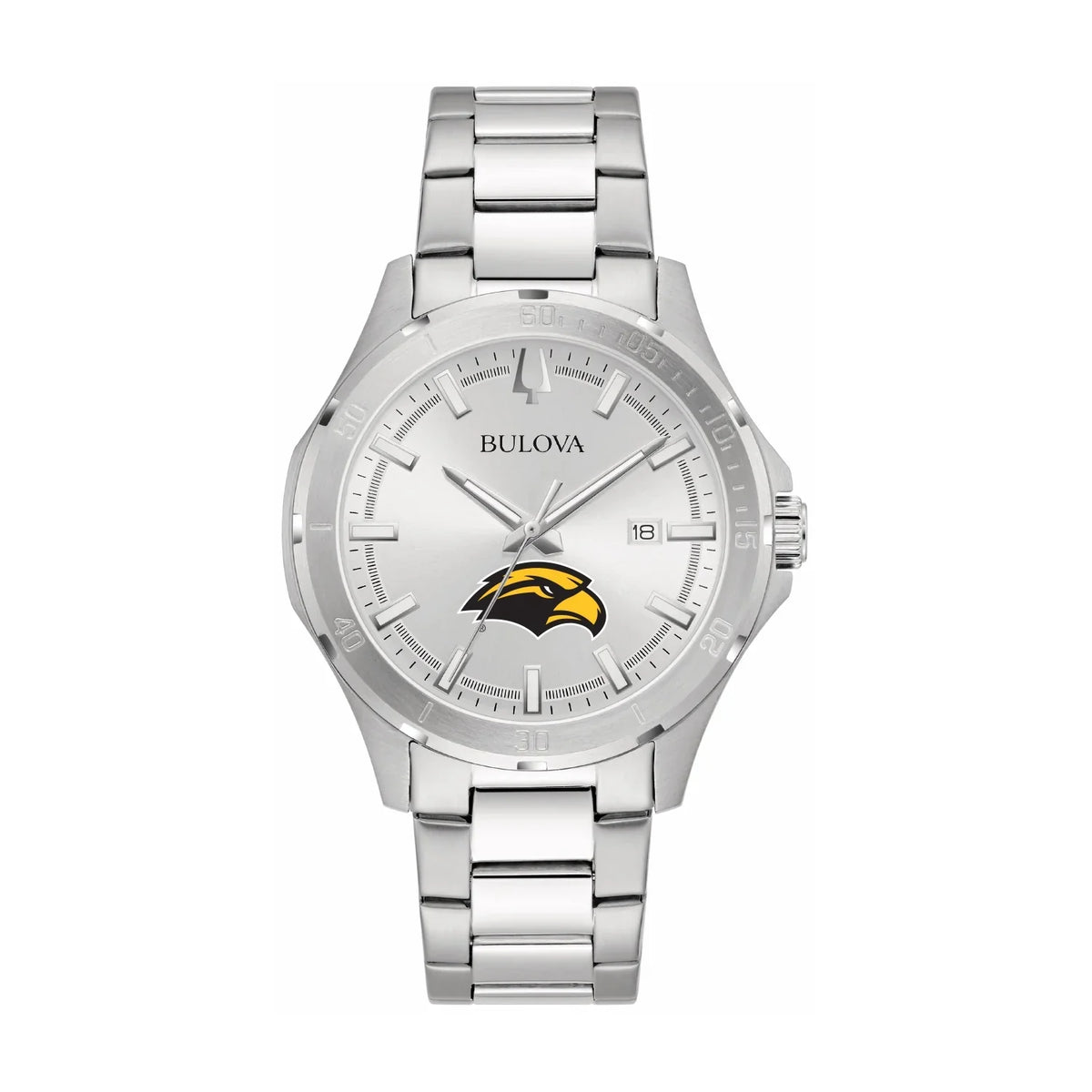 Stainless Steel Silver Eagles Southern Golden Sport Miss Classic Watch Bulova