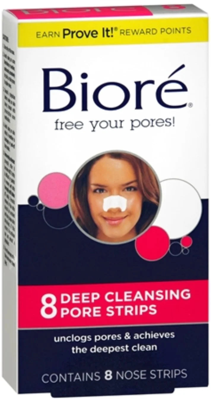 Deep Nose Pack - Cleansing Biore 8 Pore 6 ea Strips