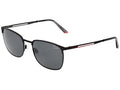37595 Lenses, Jaguar Nano Sunglasses, 57-17-145 Grey-Red,