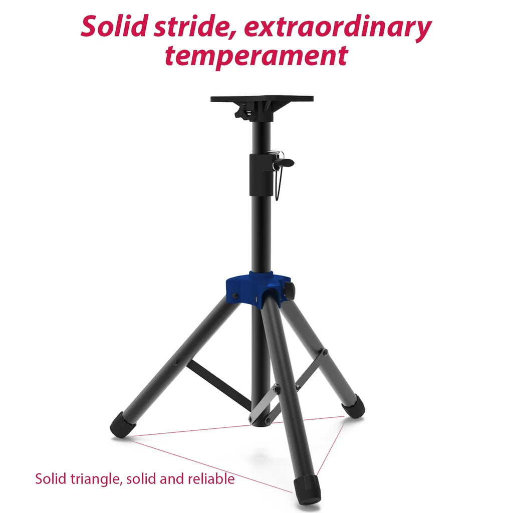 point Studio Base Heavy for Stand with Bracket, Three Speaker Duty Speakers Telescoping Carevas Height, Triangle