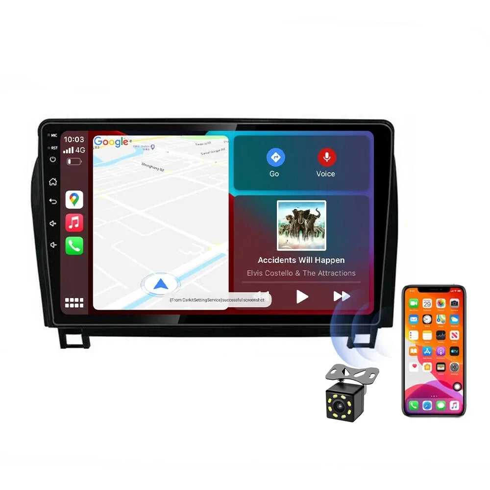 Sequoia Toyota Radio Play Car Tundra Apple 2007-2013 Navigation Android 10 JMANCE 2008-2017 with for GPS