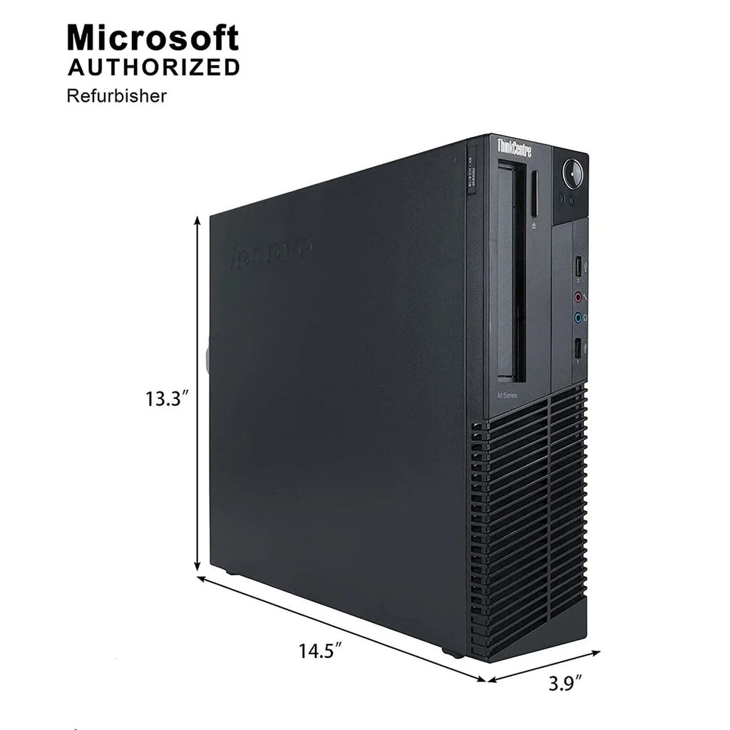 1TB (Refurbished: and RGB DDR3 Keyboard PC HDD, Windows 22in - 10 RAM, Pro, Mouse 4GB M92P Good) Monitor, Lenovo Pre-Owned Desktop Intel i5, Computer WIFI, DVD, Quad-Core