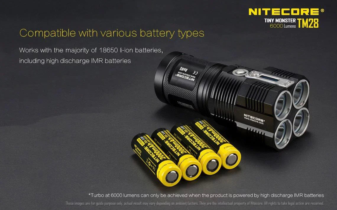 Pack: P12 the can or and home Searchlight be go Outdoor TM28 Recharged Value New Flashlight -Both Nitecore on at