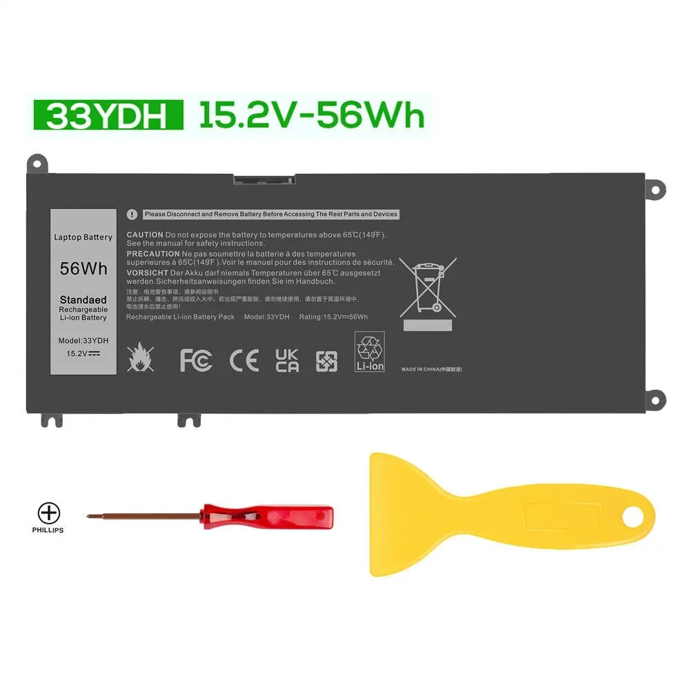 56WH 7588 Battery G7 Laptop Dell Series For 15 33YDH