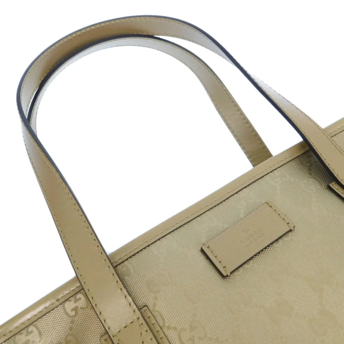 211138 Gold GG New) Implement 002123 Pre-Owned Handbag Bag GUCCI Tote (Like