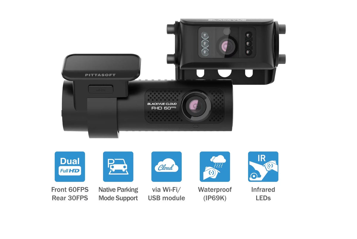 1080p Waterproof + GPS Front Cam | Dash With BlackVue & DR770X-2CH-TRUCK 64GB WiFi Cloud-Ready Card Exterior 60FPS