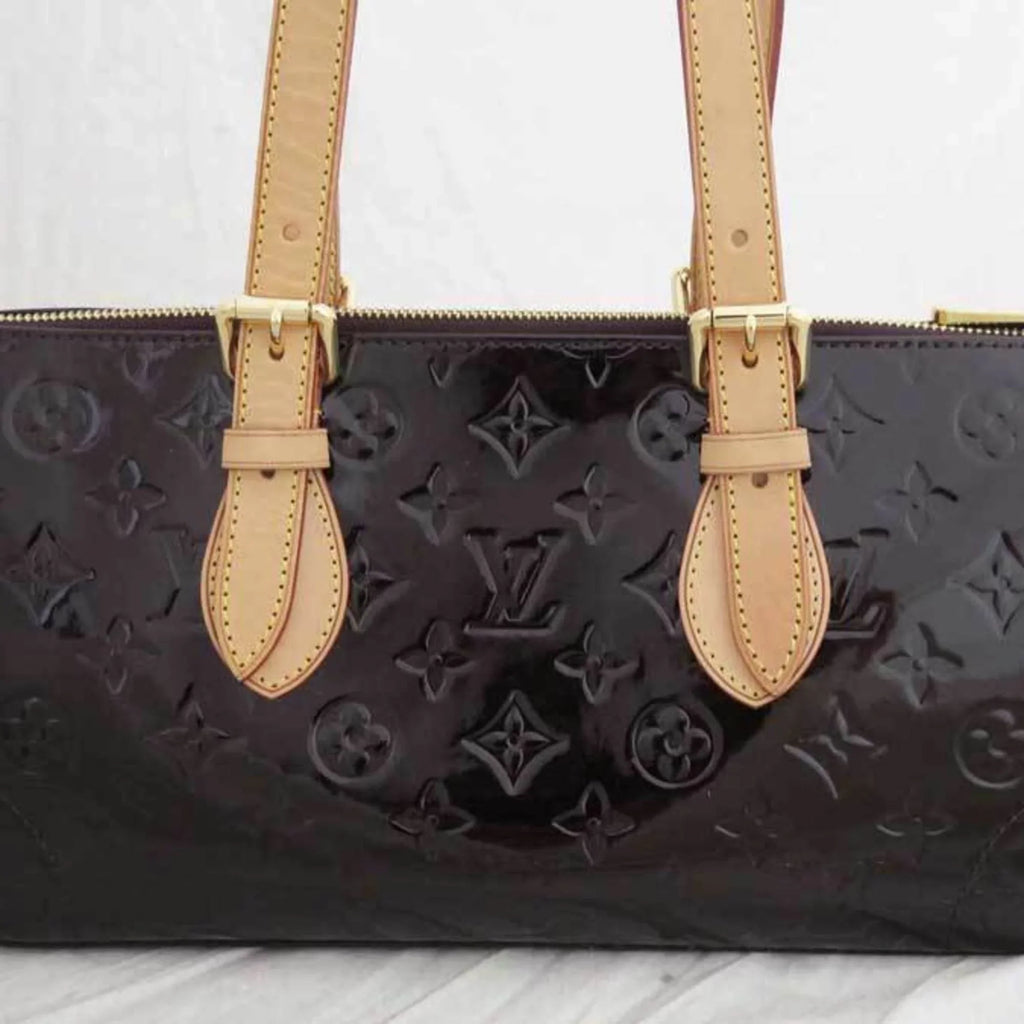x Leather Louis Vuitton Amaranto Avenue Patent M93510 Bag Shoulder Pre-Owned (Good) Monogram Vernis Handbag Ladies Rosewood