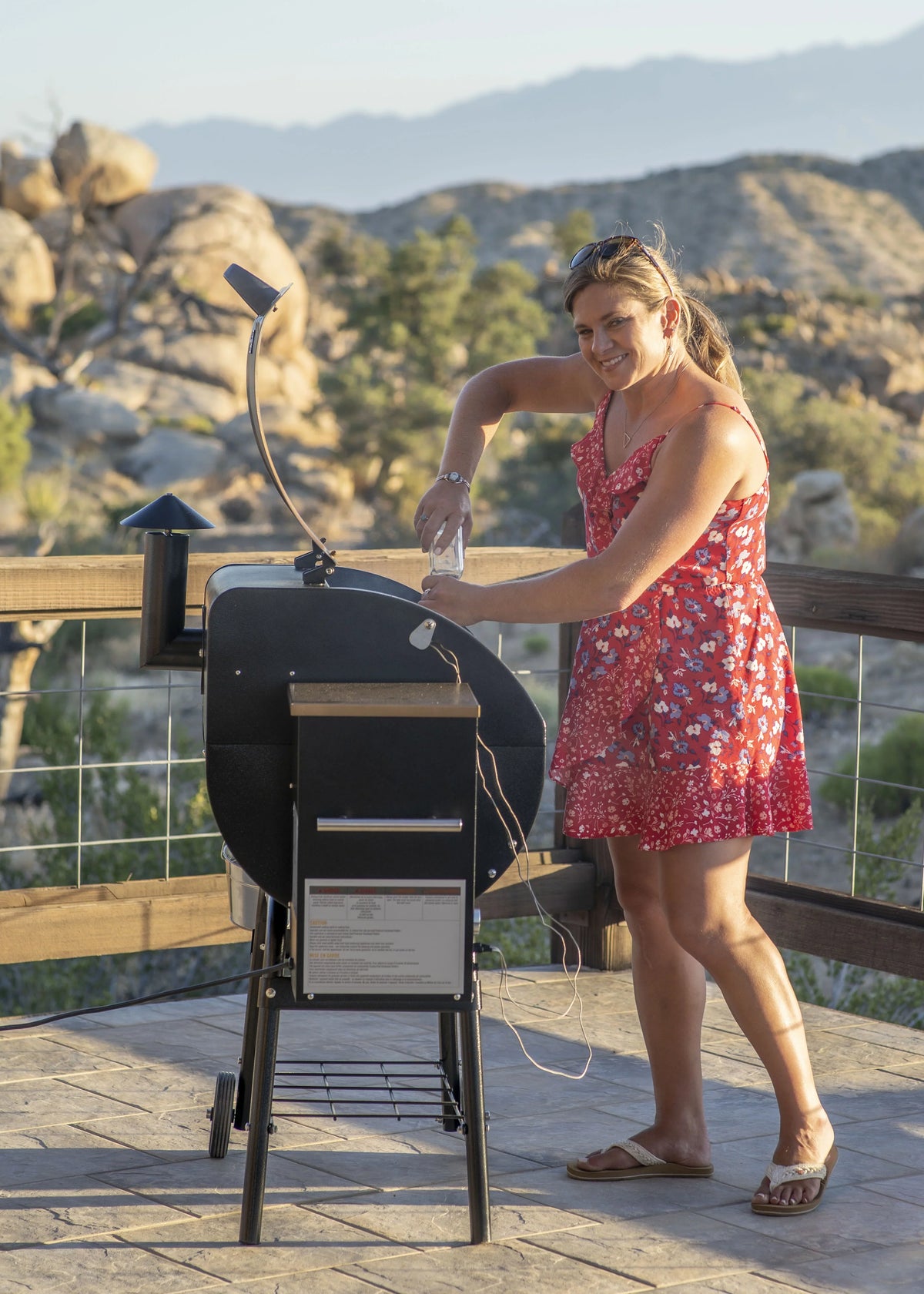 Ash Feature, Cleanout PID Patented Controller Camp Grill Pellet Bronze with PG24STXB Smoke Smoker - Chef 10 Settings, Temperature