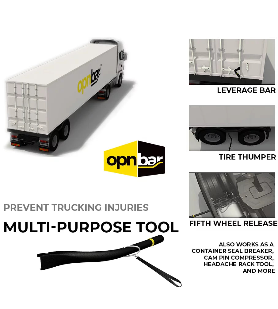 Steel Wheel Multi-Purpose Tool Release, - Thumper Bar, more Safety Hitch - Tire International Leverage 5th SCS by & Opnbar