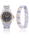with and Watch Case Alloy Set (FG180015ST) and Male Adult Stones Gold Bracelet and in Silver Elgin