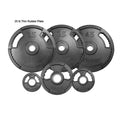 '- lbs Dual Thin Barbell G2 Line Set Grip Rubber York Encased 300