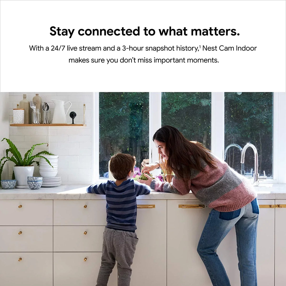 Phone for Nest Control 24/7 Security Your and Google - Surveillance Camera Alerts Home Live Get Indoor with - Mobile Wired Video Night with Indoor and Cam Vision Camera -