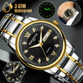 Relojes Watch De Luminous Steel Stainless Quartz Men's Classic Hombre Waterproof