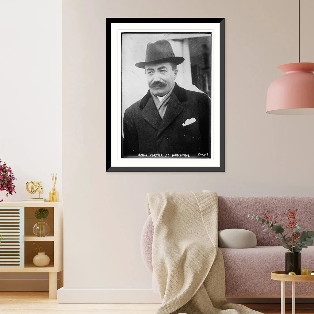 21-7/8" Cartier De Baron Historic 17-7/8" Marchienne, Framed x Print,