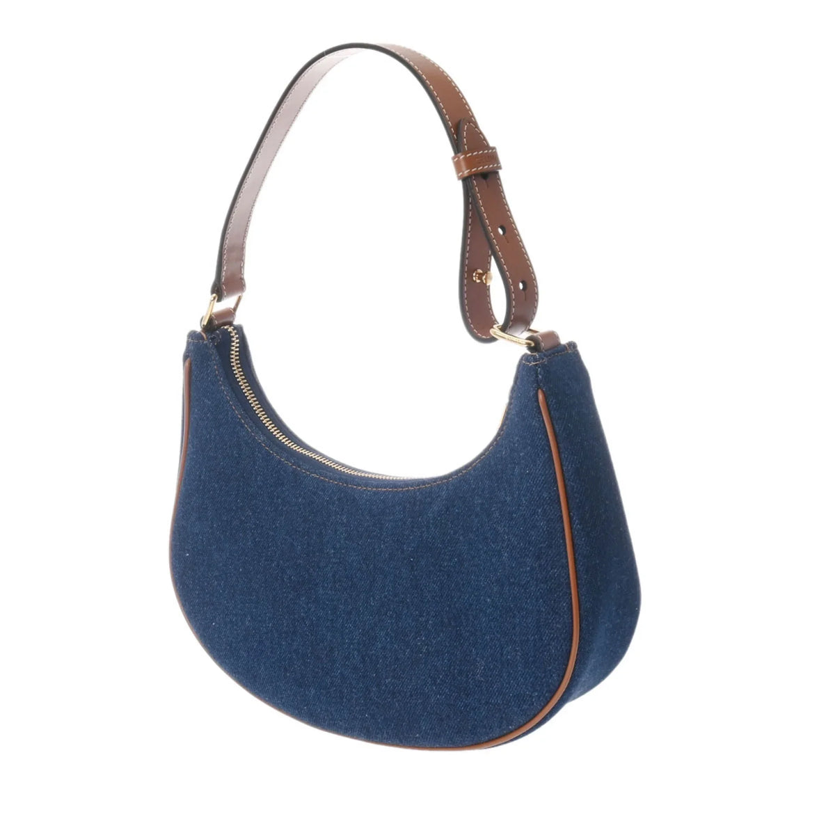 Pre-Owned (Like New) Ava Handbag 193952DKA Leather CELINE Women's Blue Denim