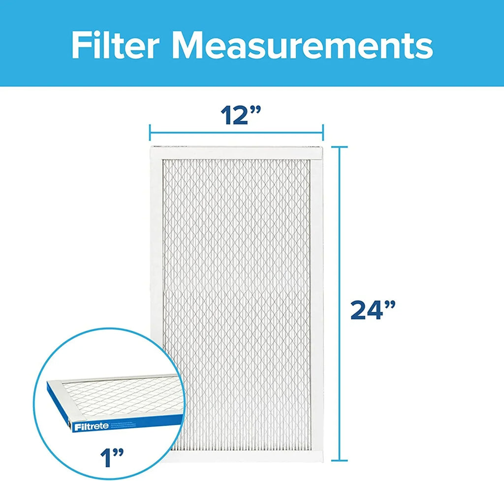 Filters, 3-Month 12x24x1 Filtrete Filter, Allergen Pleated Healthy Ultimate 2 Air MPR 1-Inch Air Living 1900, 13, Filters MERV