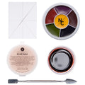 and with FX Kit and Theatrical - - Scar Sponge Special Wheel, Paste, Makeup Blood for Color Effects Sided Double Perfect Foam Spatula, Makeup Block Narrative Cosmetics Starter 6 Scab Wax Bruise