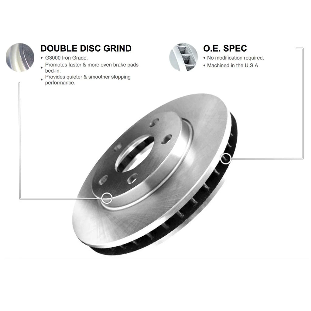 Pads| Pads| Optimum Rotors and Concepts Rotors R1 |Rear OEp and Brake Kit and Brakes Brake Pads Rotors Rear WFUN1-39062 Brake